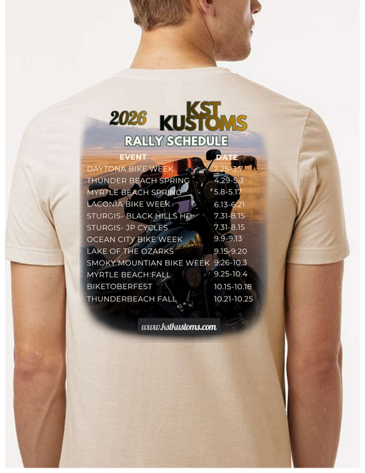 2026 Limited Edition KST Kustoms Rally tshirt