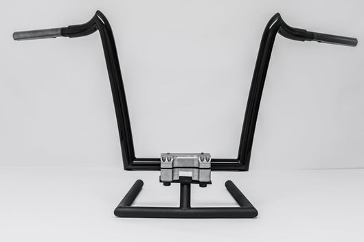 PreWired Gloss Black Meathook Ape Hanger ABS Handlebar Kit 16